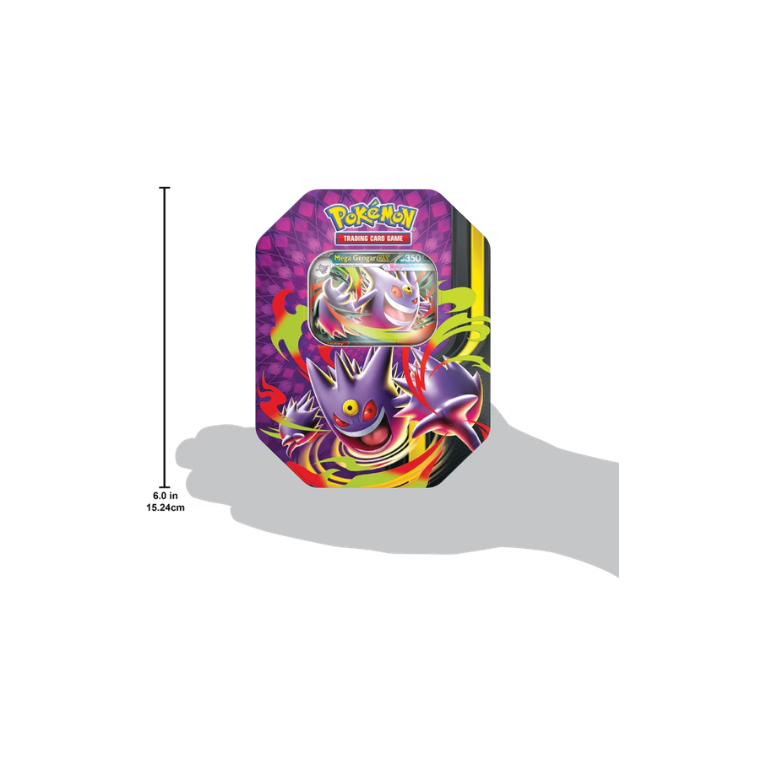 Pokémon TCG Mega Moonlit Tin Box, Mega Gengar ex / Mega Clefable ex