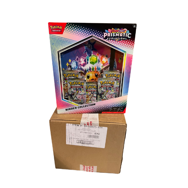 Pokémon TCG Scarlet & Violet: Prismatic Evolutions Binder Collection - Case (6 stk)