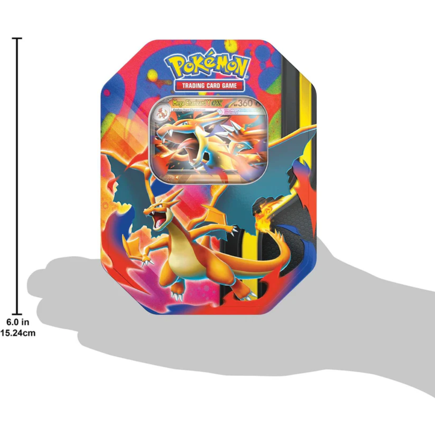 Pokémon TCG Tin - Mega Charizard Y EX (tilfeldig booster art)