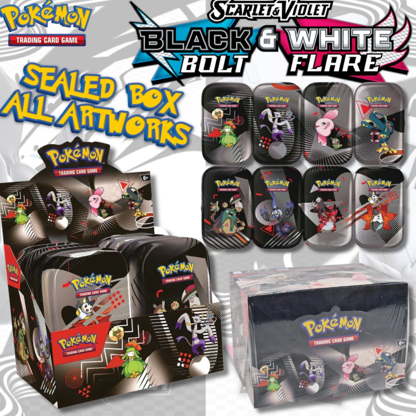 Pokémon TCG Mini Tin Display - Forseglet