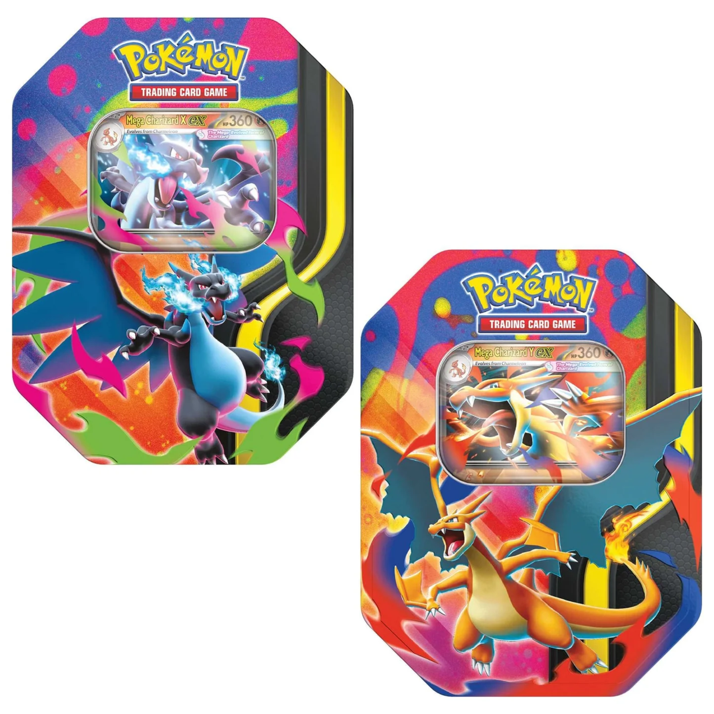 Pokémon TCG Tin - Mega Charizard Y EX (tilfeldig booster art)