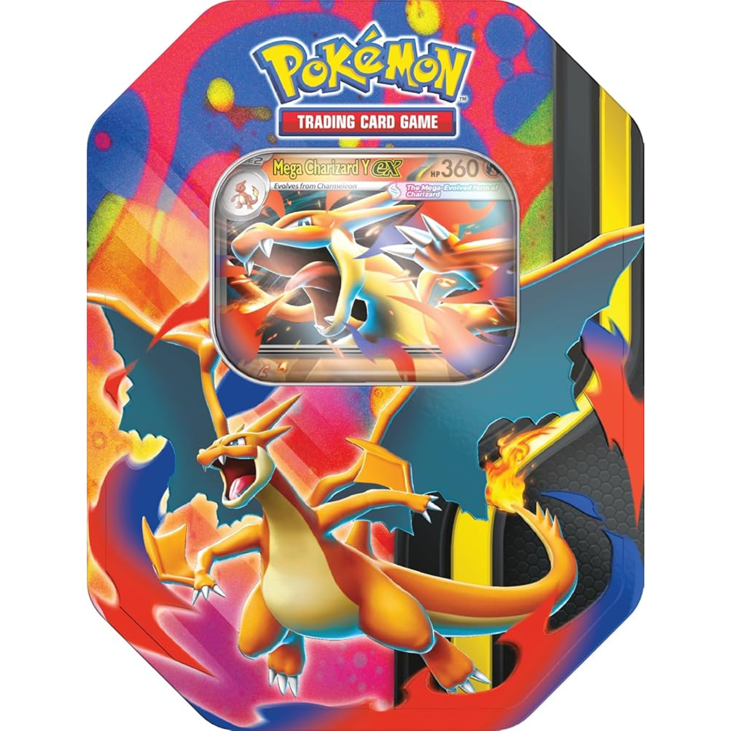 Pokémon TCG Tin - Mega Charizard Y EX (tilfeldig booster art)