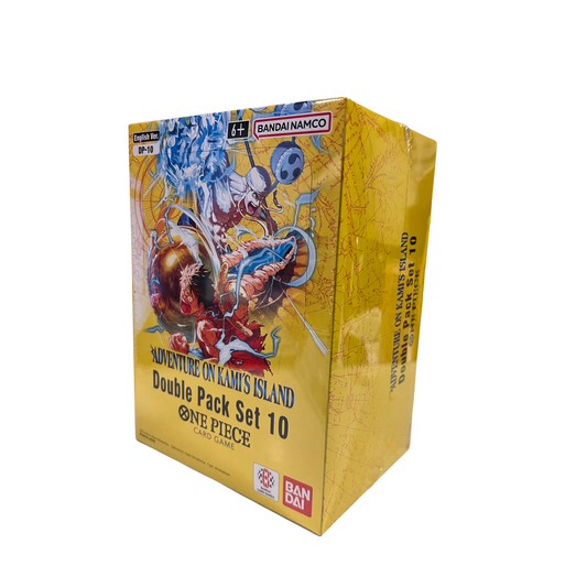 One Piece Card Game: Double Pack Set DP-10 Adventure on Kami’s Island OP15-EB04 Display