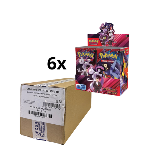 Pokémon TCG: Scarlet & Violet Destined Rivals Booster Box Case Forseglet
